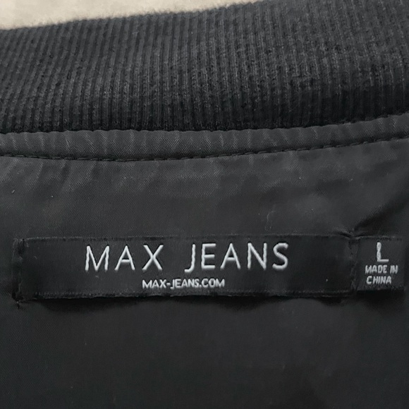 Max Jeans-Bomber Jacket-Size L-Black - Picture 8 of 10